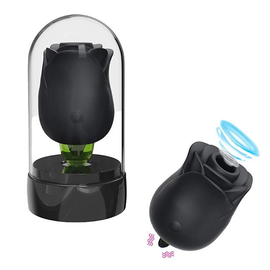 rose vibrator toy vibrator for women silicone clitoris sucker rose shape
