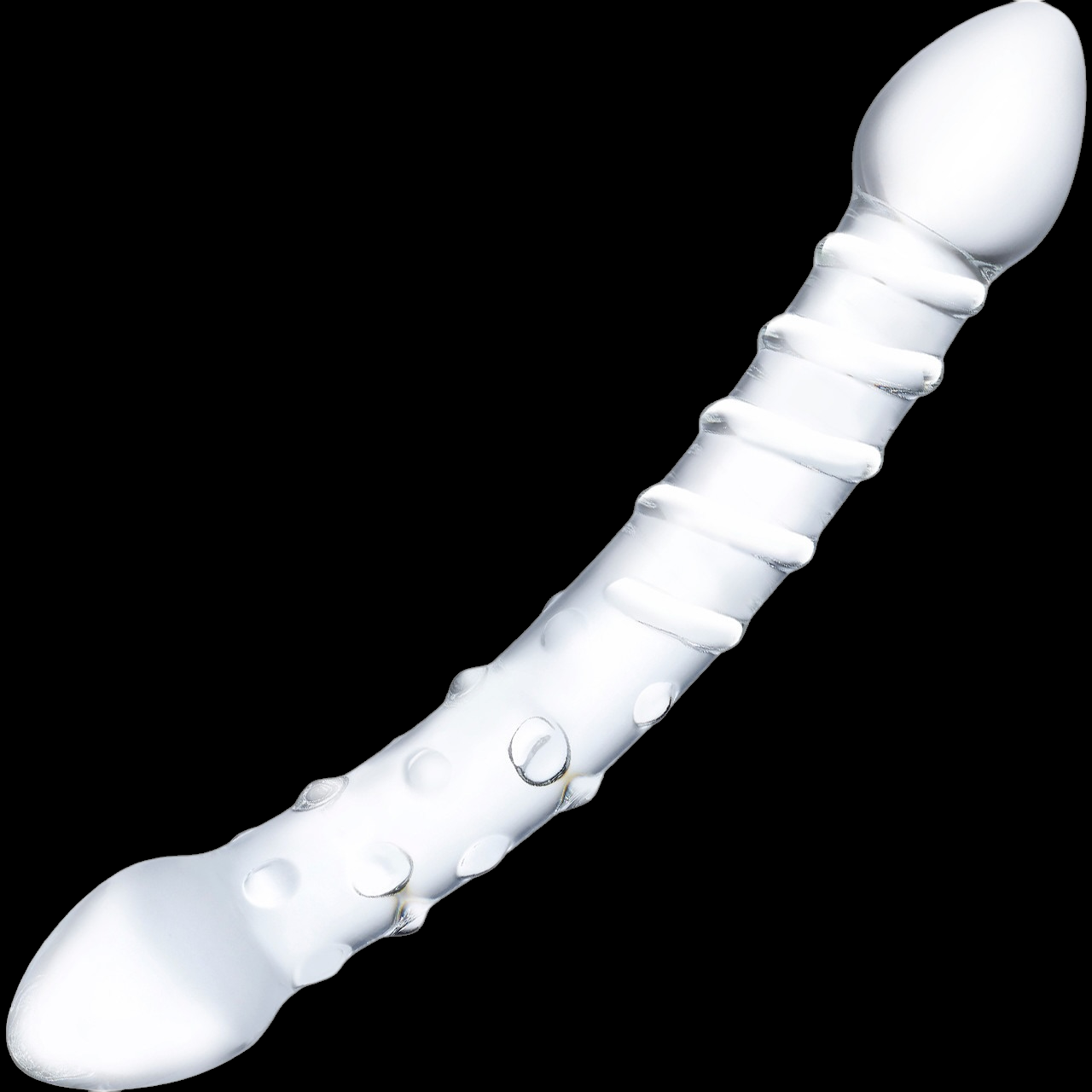 Glas Double Trouble Glass Dildo Clear