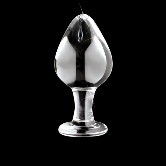 Icicles No 25 Glass Anal Plug Clear