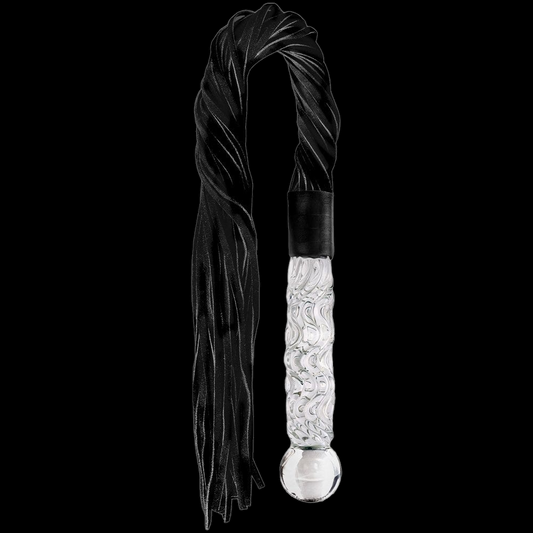 Icicles No 38 Glass Handle Cat O Nine Tails Whip