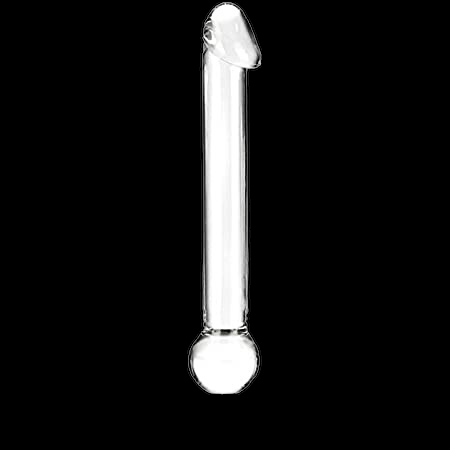 Glas 7 inches Realistic Head Glass Dildo Clear
