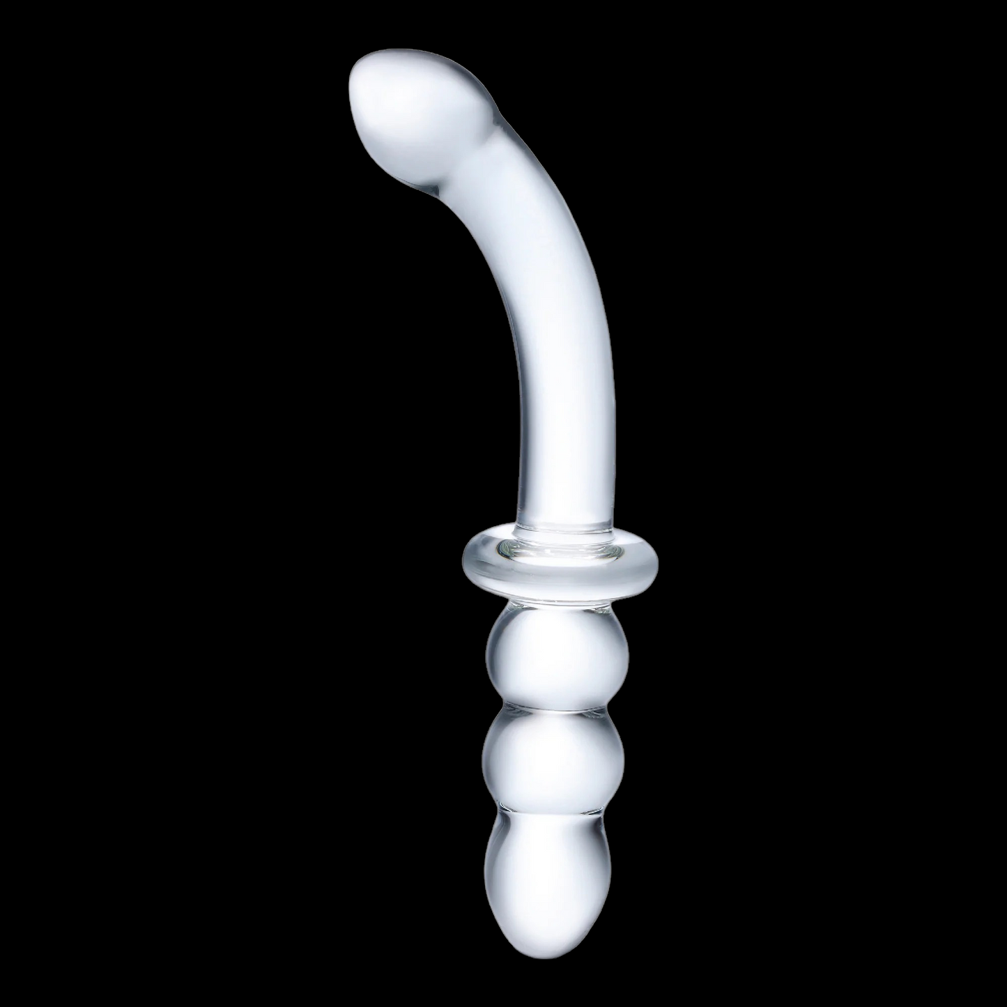 8in  Ribbed G-spot Glass Dildo