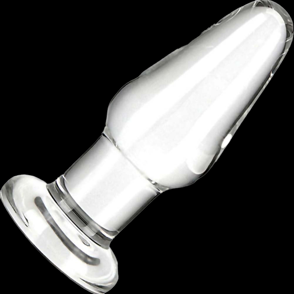 Glas 3.5 inches Glass Butt Plug Clear