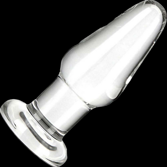 Glas 3.5 inches Glass Butt Plug Clear