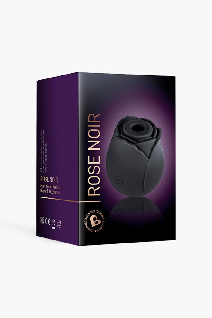 Rose Noir Silicone Clitoral Sucker Vibrator